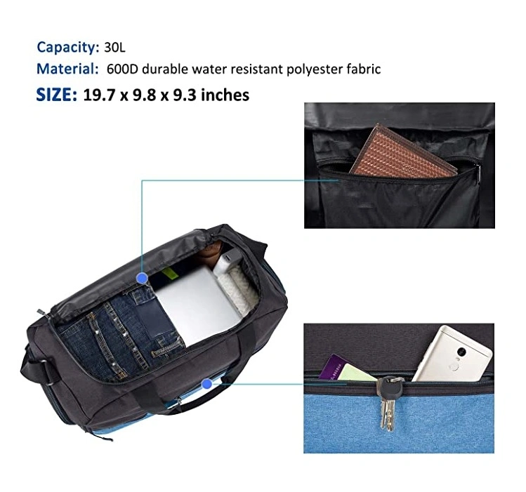 Large Capacity Waterproof Outdoor Duffle Women Mens Yoga Duffel Fitness Gym Sport Travel Bag