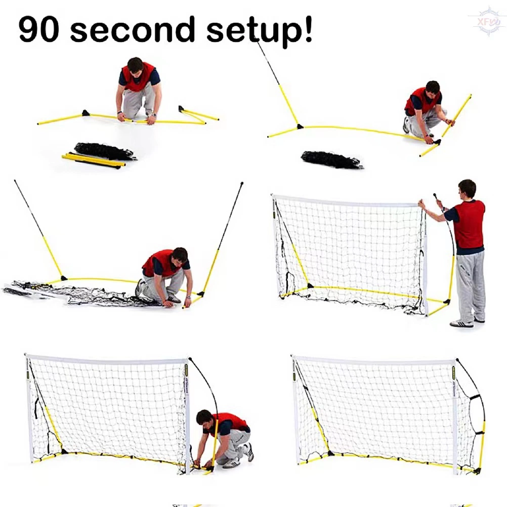 Quick Set up Soccer Football Goal Nets Steel Collapsible Sports Equipment