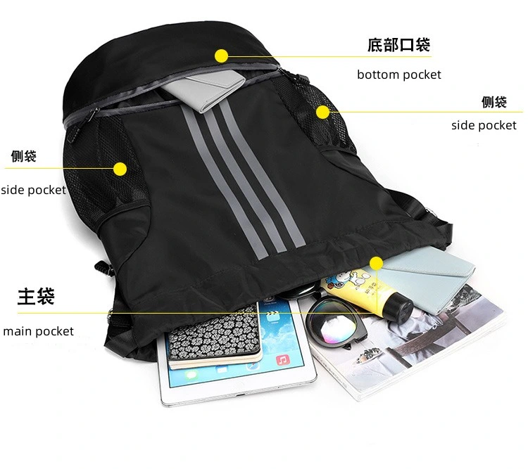 Unisex Casual Backpack Bundle Pocket Basketball Bag Shoe Storage Sport Hiking Backpack