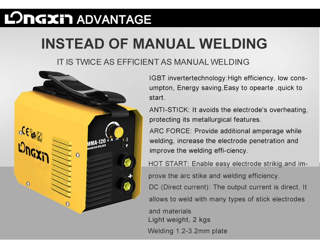 Inversora De Solda IGBT Technology MMA Inverter IGBT Welding Equipment