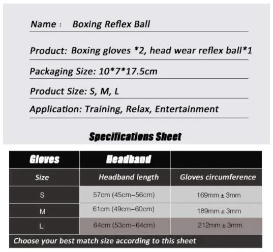 China Manufacturer Wholesale Best Price Customized Headband Boxing Training Set