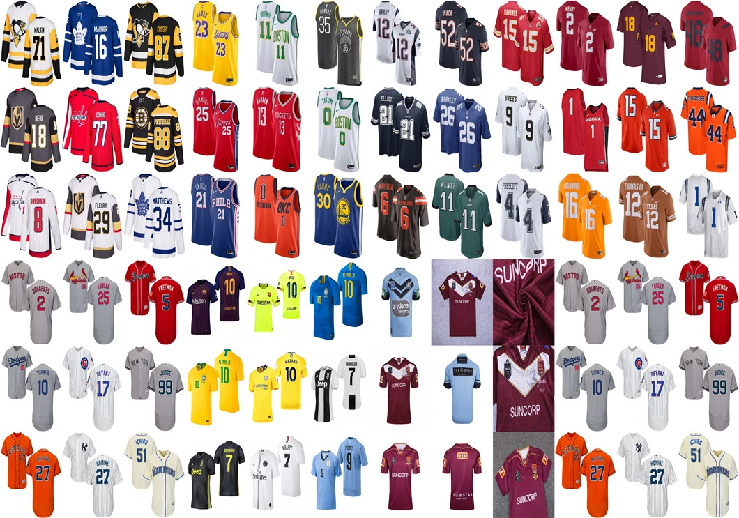 Wholesale Football/Baseball/Ice Hockey/Basketball/Soccer Jerseys- Any Sport Jerseys