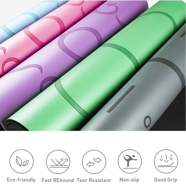 PU Leather Yoga Matt Pilates High Quality Exercise Mat Eco Friendly Natural Rubber PU Yoga Mat Antislip Gym Equipments